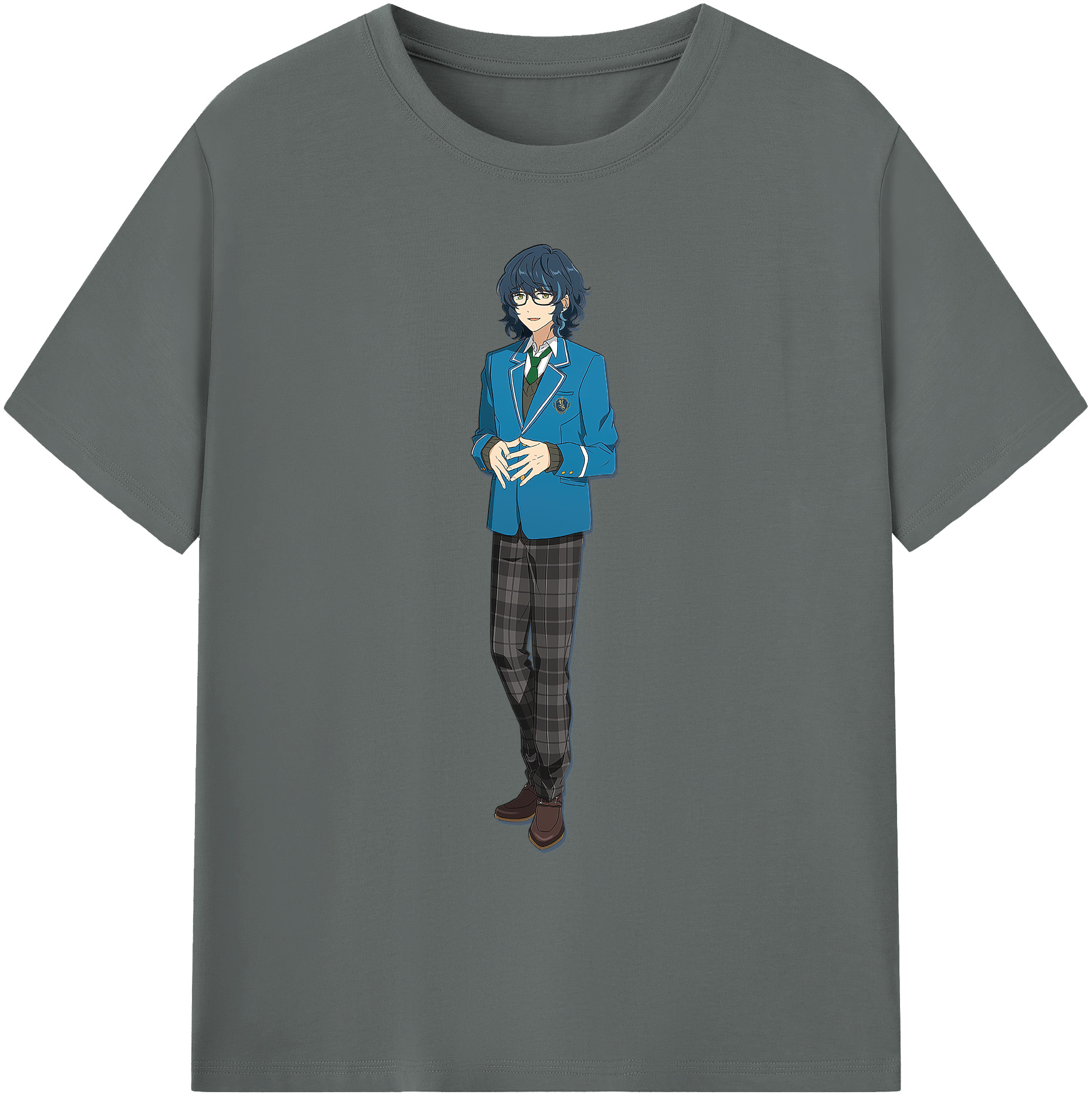（画像用） あんさんぶるスターズ! Ensemble Stars 綿100％ メンズ半袖Tシャツ｜肌触りやわらか＆通気性